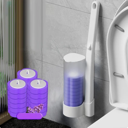 Slimoly™ CleanFlow Pro – Disposable Toilet Scrubber System  A cleaner way to refresh your bathroom every day.