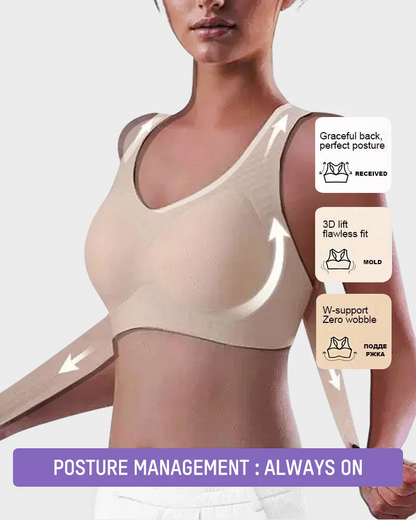 💗 Cross Back Wireless Bra – Front Closure, Comfortable Support & Smooth Fit