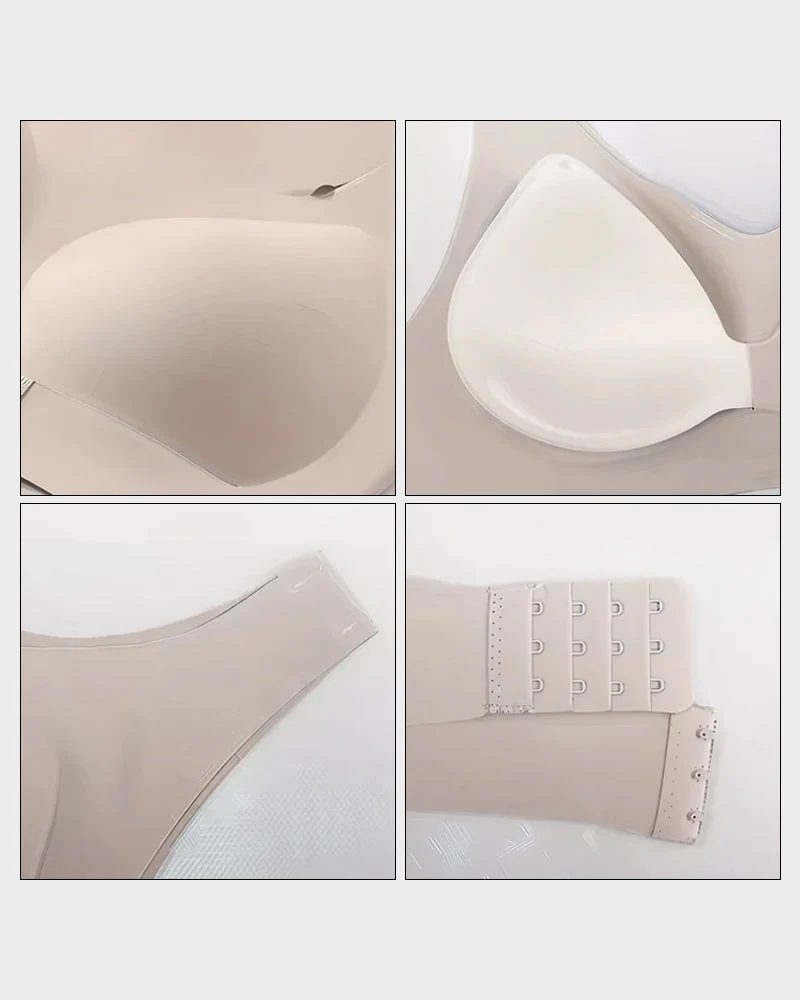 💗 Cross Back Wireless Bra – Front Closure, Comfortable Support & Smooth Fit