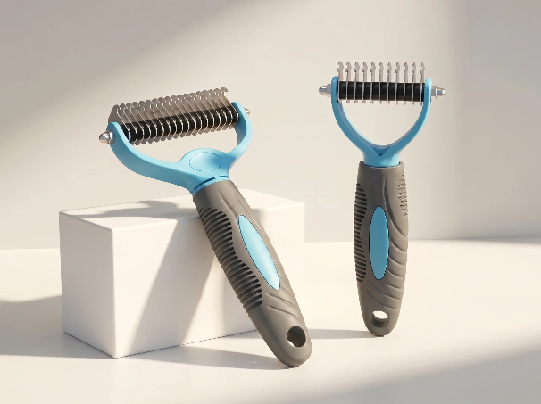 Slimoly™ GentleGroom Pro – Dual-Sided Pet Grooming Rake
