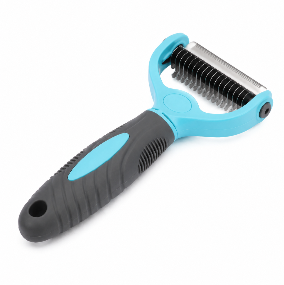 Slimoly™ GentleGroom Pro – Dual-Sided Pet Grooming Rake