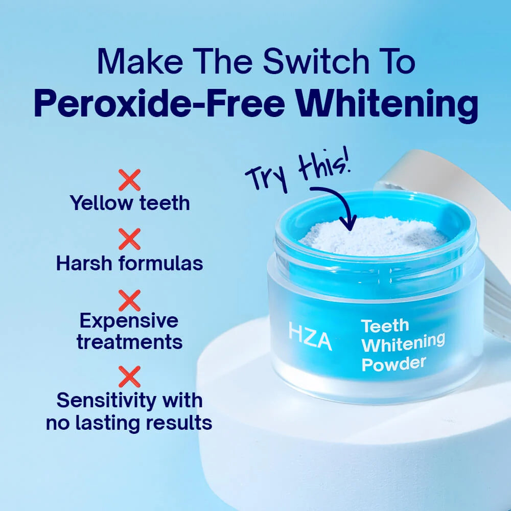 ✨ HZA Teeth Whitening Powder – Brighter Smile Care