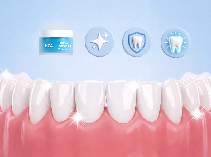 ✨ HZA Teeth Whitening Powder – Brighter Smile Care