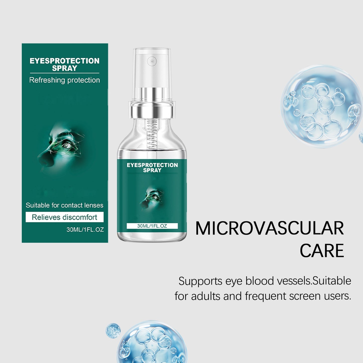 💧 Refreshing Eye Comfort Spray – Hydrating & Soothing Eye-Area Mist for Daily Screen Use, 30ML ✨
